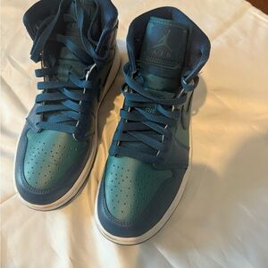 Air Jordan Blue High-Top Sneakers